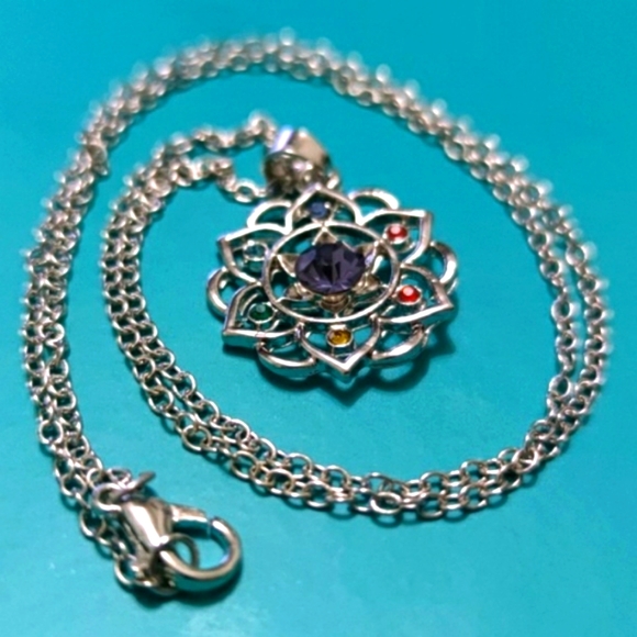 Lotus Pendant Necklace - Picture 7 of 7